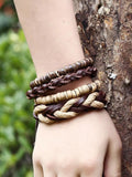 Momentlover Punk Braided Vintage  Bracelet Accessories