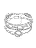 Momentlover Original Simple Rhinestone Chains Bracelet