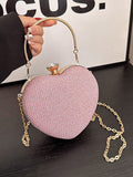 Momentlover Shiny Heart Shape Handbags Crossbody Bags Bags