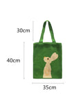 Momentlover Casual Weave Contrast Color Animal Bags Accessories