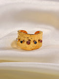 Momentlover Rhine Stones Adjustable Rings Accessories