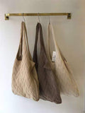 Momentlover Casual Weave Solid Color Bags Accessories