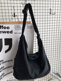 Momentlover Casual Canvas Solid Color Bags Accessories