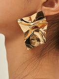 Momentlover Solid Color Geometric Drop Earrings