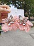 Momentlover Flower Shape Drop Earrings