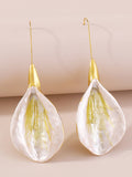 Momentlover Flower Shape Drop Earrings