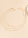 Simple Multilayer Pearl Necklaces Accessories