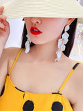 Momentlover Stylish Tasseled Acrylic Earrings Accessories