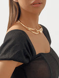 Solid Color Hollow Geometric Necklaces Accessories