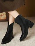 Momentlover Zipper Split-Joint Pointed-Toe Chelsea Boots Boots