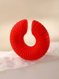 Momentlover Solid Color Geometric Ear Clip