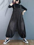 Momentlover Simple Denim Buttoned Overalls&Dress