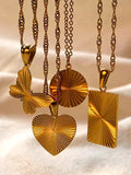 Solid Color Geometric Chains Necklaces Accessories
