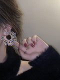 Momentlover Statement Multi-Colored Rhinestone Earrings Accessories