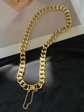 Stylish Selection Two Pieces Chains Bracelet Accessories + Necklaces Accessories