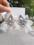 Momentlover Flower Shape Drop Earrings