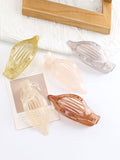 Momentlover Solid Color Hollow Geometric Hair Clips