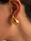 Momentlover Rhine Stones Geometric Earrings Accessories