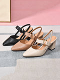 Momentlover Closed-Toe Casual Pumps Shoes Sandals