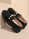 Momentlover Split-Joint Round-Toe Loafers