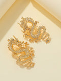 Momentlover Solid Color Animal Shape Drop Earrings