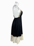 Momentlover Split-Joint Lacy Backless Sleeveless V-neck Intimates&Pajamas