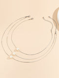 Simple Multilayer Pearl Necklaces Accessories