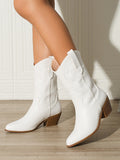 Momentlover Split-Joint Pointed-Toe Pumps Boots