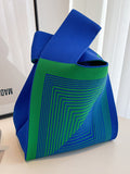 Momentlover Casual Knitting Printed Bags Accessories Handbags