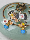 Momentlover Vintage Asymmetric Plum Blossom Branch Earrings