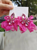 Momentlover Flower Shape Drop Earrings