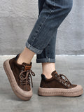 Momentlover Tied Round-Toe Shoes Booties