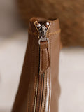 Momentlover Zipper Square-Toe Split-Joint Boots