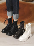 Momentlover Split-Joint Lace-Up Dr. Martens Boots Boots