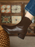 Momentlover Zipper Split-Joint Pointed-Toe Chelsea Boots Boots
