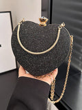 Momentlover Shiny Heart Shape Handbags Crossbody Bags Bags