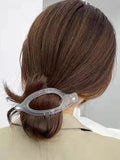 Momentlover Solid Color Hollow Geometric Hair Clips