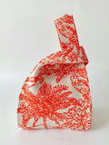 Momentlover Woven Printed Contrast Color Handbags Bags