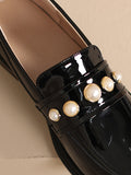 Momentlover Split-Joint Round-Toe Loafers