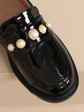 Momentlover Split-Joint Round-Toe Loafers
