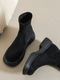 Momentlover Split-Joint Round-Toe Boots
