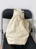Momentlover Casual Canvas Solid Color Bags Accessories