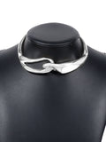 Solid Color Hollow Geometric Necklaces Accessories