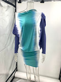 Momentlover Contrast Color Loose Bodycon Mini Dresses