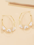 Momentlover Normcore Tasseled Pearl Ear-Ring