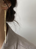 Momentlover Original Solid Tasseled Shiny Eardrop