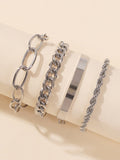 Momentlover Original Cool Statement Chains Bracelet