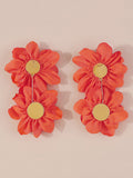 Momentlover Three-Dimensional Flower Drop Earrings