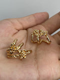 Momentlover Retro Simple Rose Ear Clips Earrings Accessories