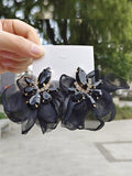 Momentlover Flower Shape Drop Earrings